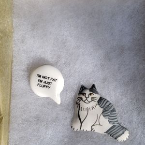 Whimsical cat pin(s)